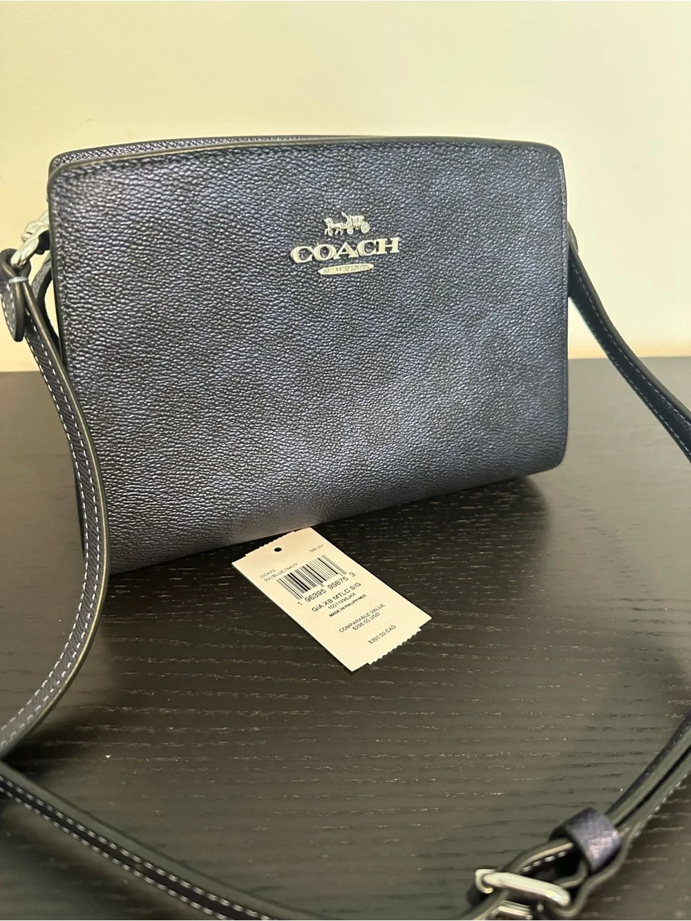 Coach Navy Two-Tone Crossbody bag